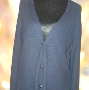 *SALE* J JILL 3-Button Navy Blue Cardigan Sweater, Women's Medium
